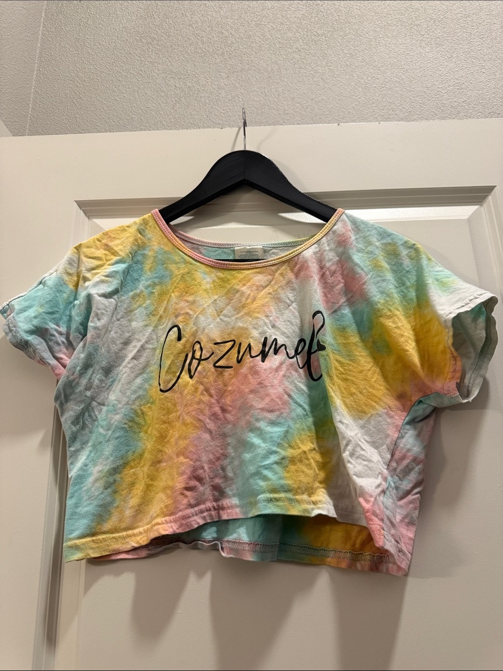 Cozumel tie dye crop top